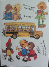 SUZY'S ZOO "SCHOOL FRIENDS" STICKER SHEET 9685