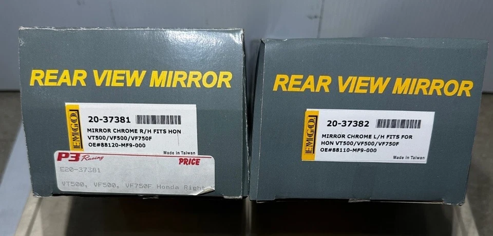 Espejos retrovisores de repuesto para motocicleta Honda Shadow, Magna, Interceptor EMGO 20-37381/82 Foto 2 de 3