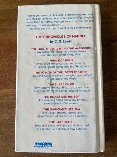 The Voyage of the Dawn Treader by C.S. Lewis 1970 Hardcover Edition (Collier) - Picture 3 of 5