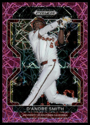 2022 Panini Prizm Draft Picks #PDP149 D'Andre Smith Neon Pink Velocity
