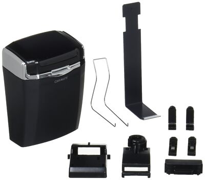 Carmate Car Ashtray Love Smoke Can Square Hanging Black CZ84 16.6Lx12Dx6Hcm NEW