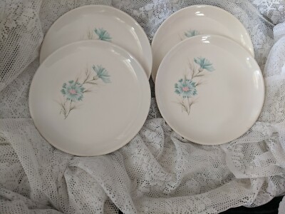 Taylor Smith Taylor Ever Yours Boutonniere Bread And Butter Plates 4 Piece  7 in