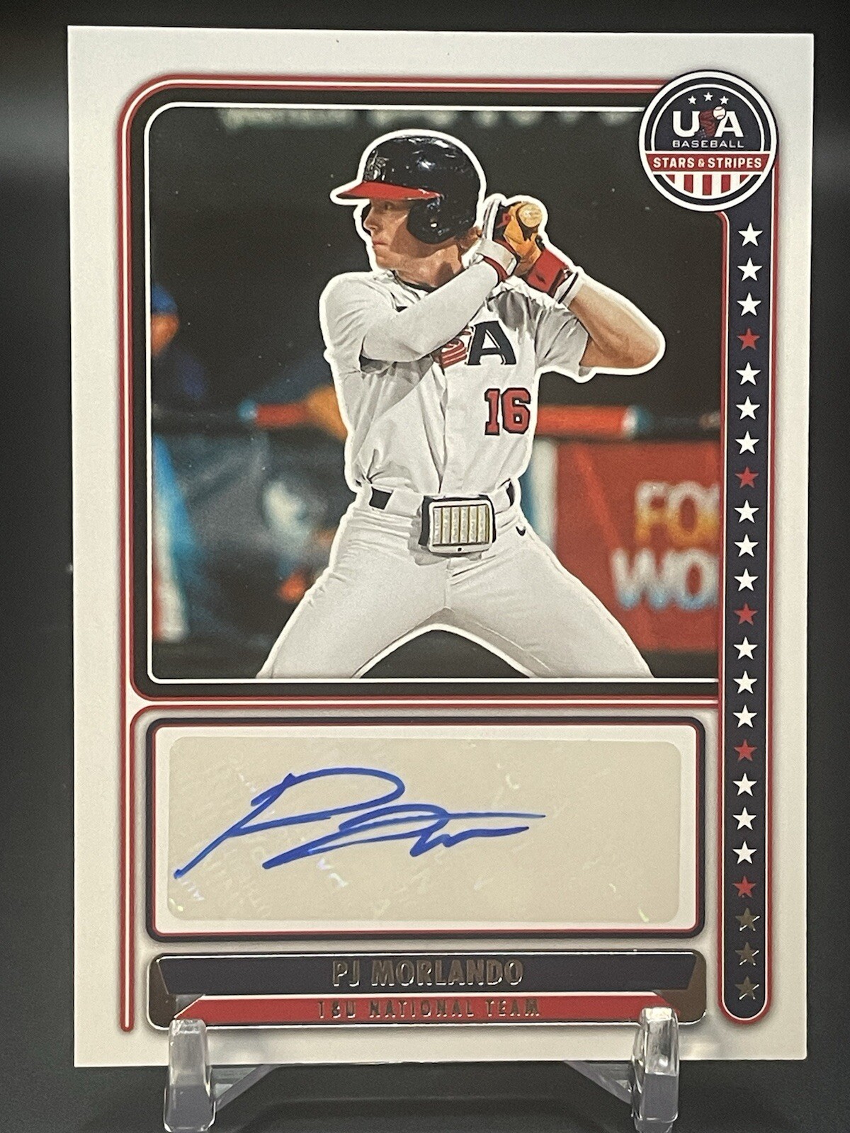 PJ MORLANDO 2024 Panini USA Baseball Stars & Stripes AUTO NTS-PM MLB Draft 