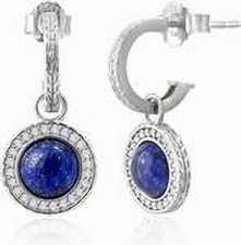 Earrings for Women Girls Gemstone Cubic Zirconia Floral Earrings 5mm Small Hoop