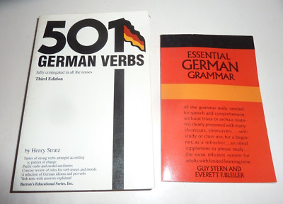 2 German Books Grammar & German Verbs