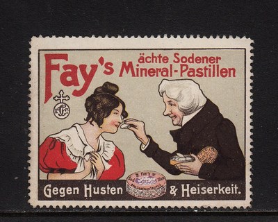 403810/ Reklamemarke - Fay´s echte Sodener Mineralpastillen - SODEN am Taunus