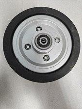 Pride Jazzy Power Wheelchair 6"x2" Silver Rim/Black Tire Caster Wheel Assembly