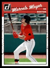 2023 Donruss #67 Marcelo Mayer Boston Red Sox Holo Orange Baseball Card