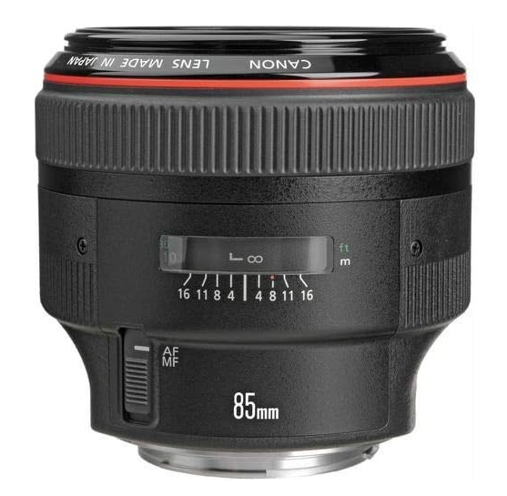 Canon Single Focus Lens EF85mm F1.2L II USM Full Size Compatible