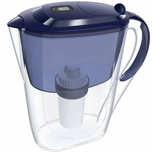 Sistema de filtración de jarra de agua de 2,6 L jarra de filtración de larga duración para polvo, fluoruro - Imagen 5 de 11