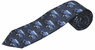 THE TIE STUDIO - Allrad - Offroader blau auf blau Herren Neuheit Krawatten