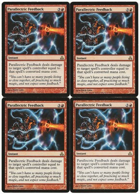 MTG Parallectric Feedback x4 Guildpact Rare LP Playset