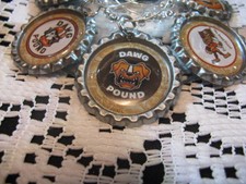 1" Bottle Cap Image Wine Charms  Handcrafted   Gift Idea  Browns