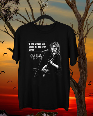 NEW Jeff Buckley Quote Signature Short Sleeve Black All Size Shirt  FF40