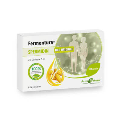 Aura Natura Fermentura Spermidin mit Q10 und Weizengras - 30 Kapseln - 30 Tage