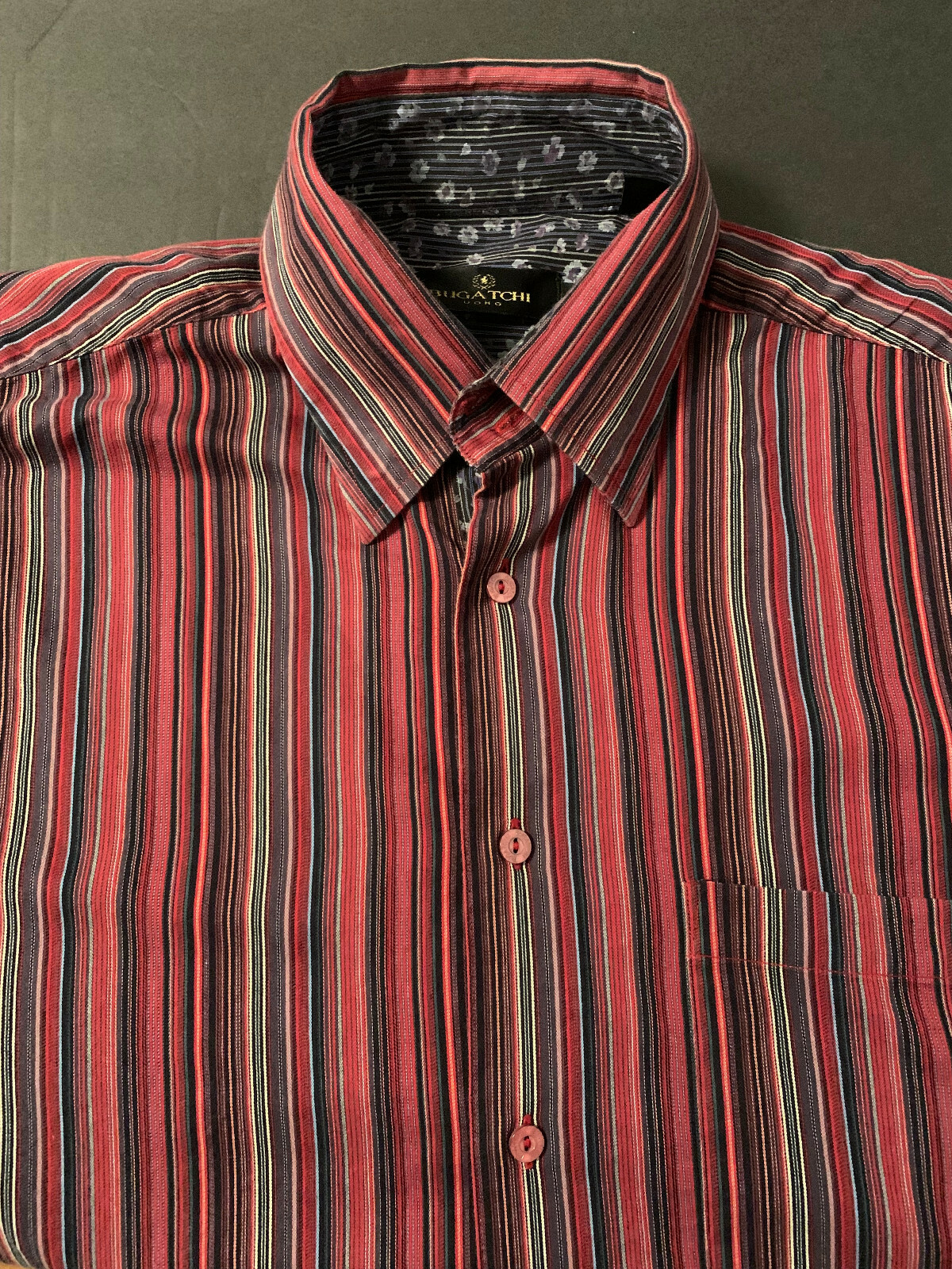 Bugatchi Uomo Button-Down Shirt Large Colorful Vi… - image 1