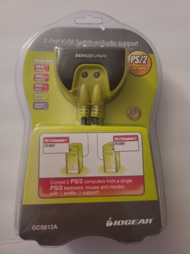 IOGEAR GCS612A switch KVM 2 porte PS/2 con supporto audio nuovo/sigillato