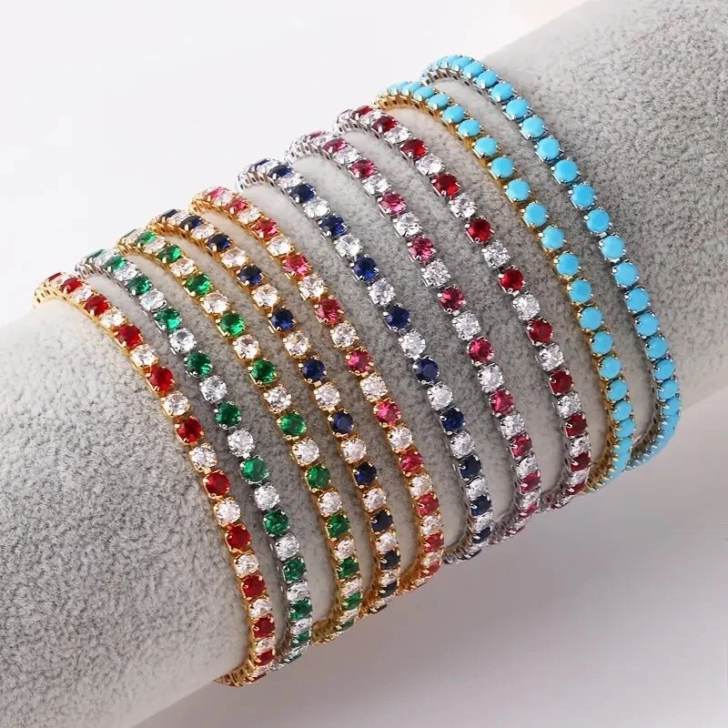 ZARD Turquoise Tennis Bracelet in 18K Gold Plate - Image 4 of 4