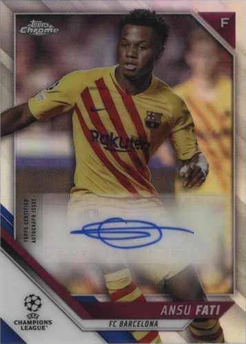 2022 Ansu Fati Auto Topps Finest Uefa Champions League Refractor