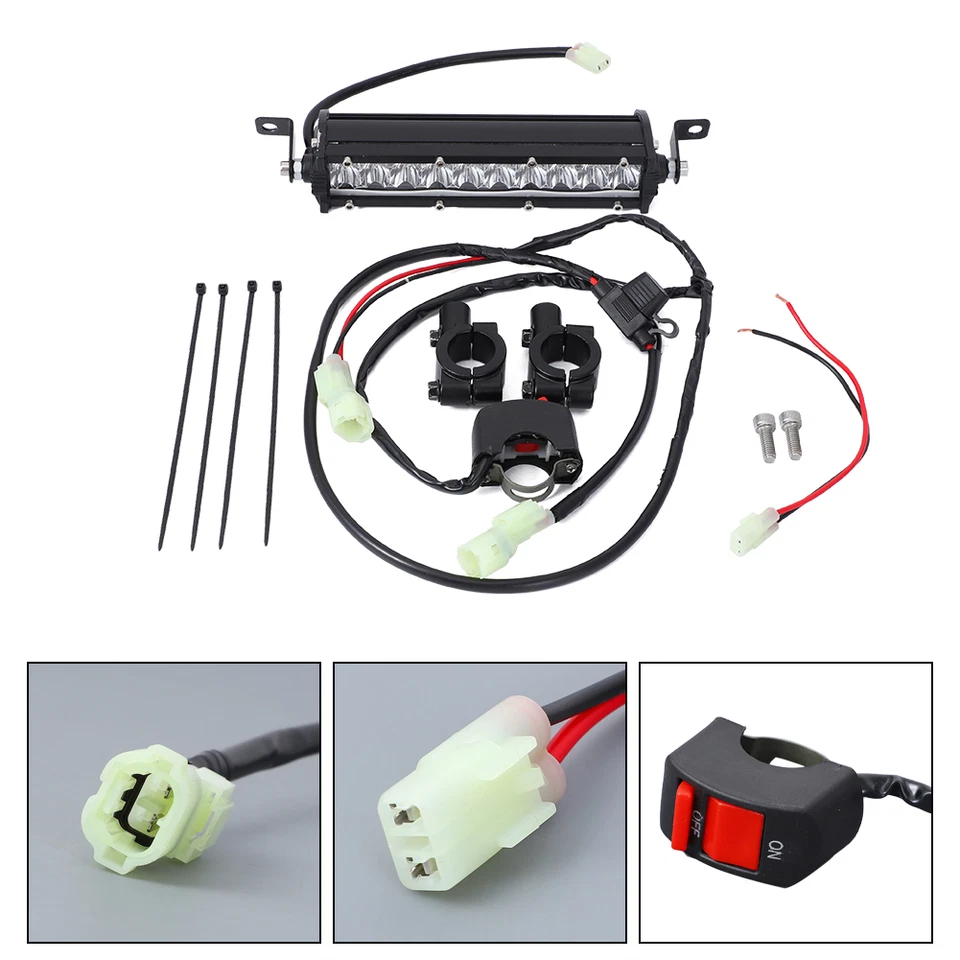 Kit de iluminación de barra de luz LED Plug & Play para pitbike KX65 KLX110 CRF110 Foto 3 de 4