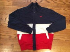 Vintage mens Adidas Sweatshirt Big embroidered trefoil Logo M