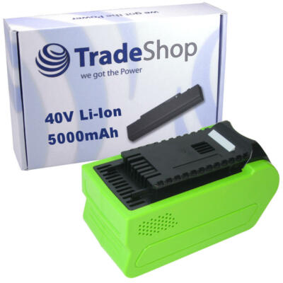 Li-Ion Akku 40V / 5000mAh passend zu Greenworks G40TLK2X G40PH51K4 G40LTK2