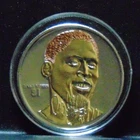 DENNIS THE WORM RODMAN BULLS HIGHLAND MINT COIN .999 SILVER W/24KT GOLD ROUND