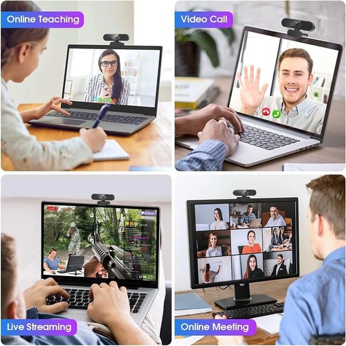 Dancial 1080P Streaming Webcam with Microphone for PC,MAC, Laptop, USB - NEW - Photo 6/7
