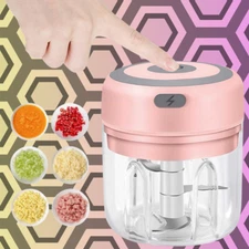 Electric Mini Garlic Chopper Meat Onion Grinder Crusher Cutter for Vegetable