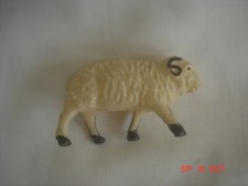 Vtg. SMALL CELLULOID BIGHORN SHEEP FIGURINE Displays, Nativities 1 1/4" high