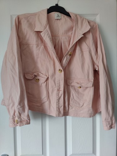Jeansjacke Tu Größe 22 babyrosa Baumwolle