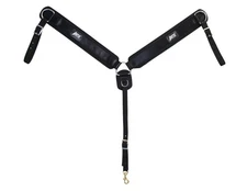 Abetta Western Breast Collar Nylon Web Body Neoprene Draft Black 23232