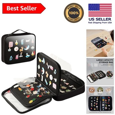 Elegant Enamel Pin Display Book with 6 Pages for Travel & Organized Collections
