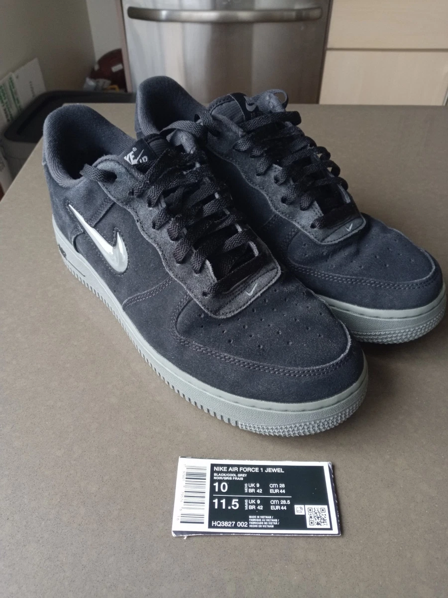 Nike Air Force 1 Jewel Cool Grey Black for Sale | Authenticity