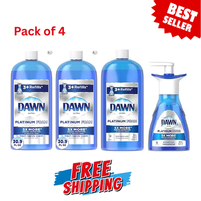 #ad Dawn Dish Soap Direct Foam Dishwashing Foam Refill Fresh Rapids Scent 30.9 $48.45