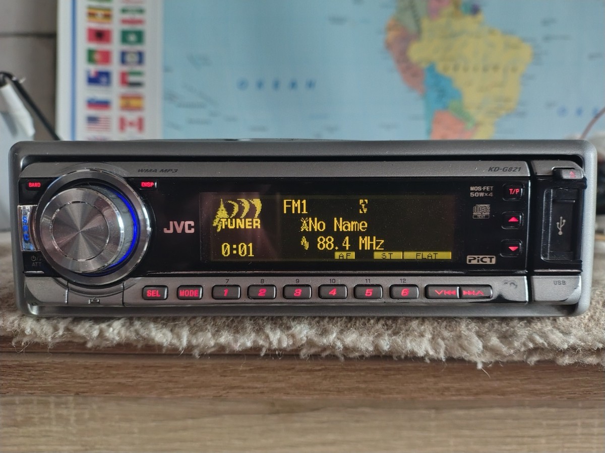 JVC KD-G821 Car Radio Stereo Mobile Media Station Fully Working