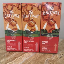 Lot of 3 - Cirkul Gateway Tea - 1 Sweet Tea 2 Raspberry Tea - Pack of 3