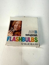 Vintage GTE Sylvania Blue Dot Daylight Color AG1B Camera Flashbulbs 12 Pack 