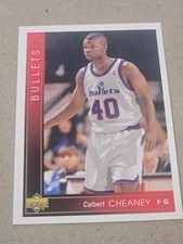 1993-94 Upper Deck #354 Calbert Cheaney ~ Washington Bullets