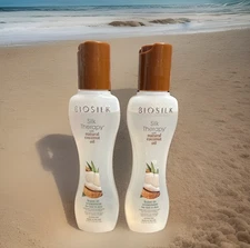 Biosilk Silk Therapy Leave In Treatment Coconut Oil Hair & Skin 2.26 oz (set 2)