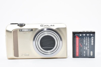 [Excellent] CASIO EXILIM EX-ZR500 16.1MP Compact Digital Camera  Gold w/ Battery