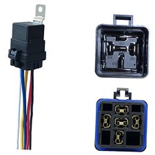 40/30 AMP 12V DC Waterproof Relay Kit with Heavy-Duty Pigtail, 5-PIN 1 Pack