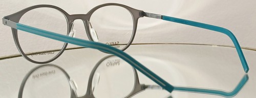 Gafas originales SAFILO SA 1077 X9S GRIS VERDE AZULADO nuevas de plástico 48-19-145 Italia - Imagen 6 de 13