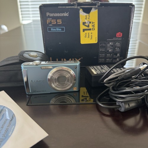 Panasonic FS5 Blue Lumix iA Digital Camera 10.1 MP Mac iPhoto - Picture 2 of 7
