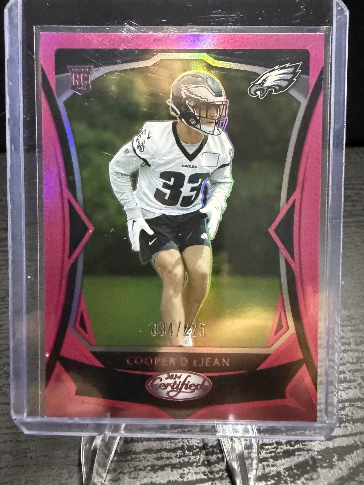 2024 Panini Certified #131 Cooper DeJean Mirror Pink #/225