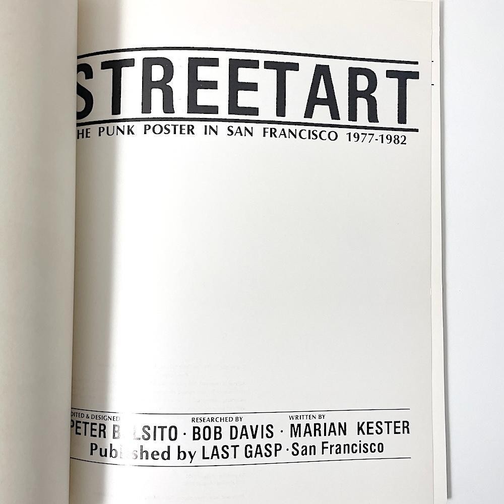 絶版本 STREETART THE PUNK POSTER IN SAN FR… 書籍の紹介：STREET ART : The punk poster in SF 1977-1981