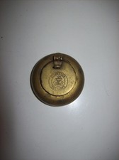 Ancien cendrier de poche et de voyage en laiton COMPTOIR DES INDES