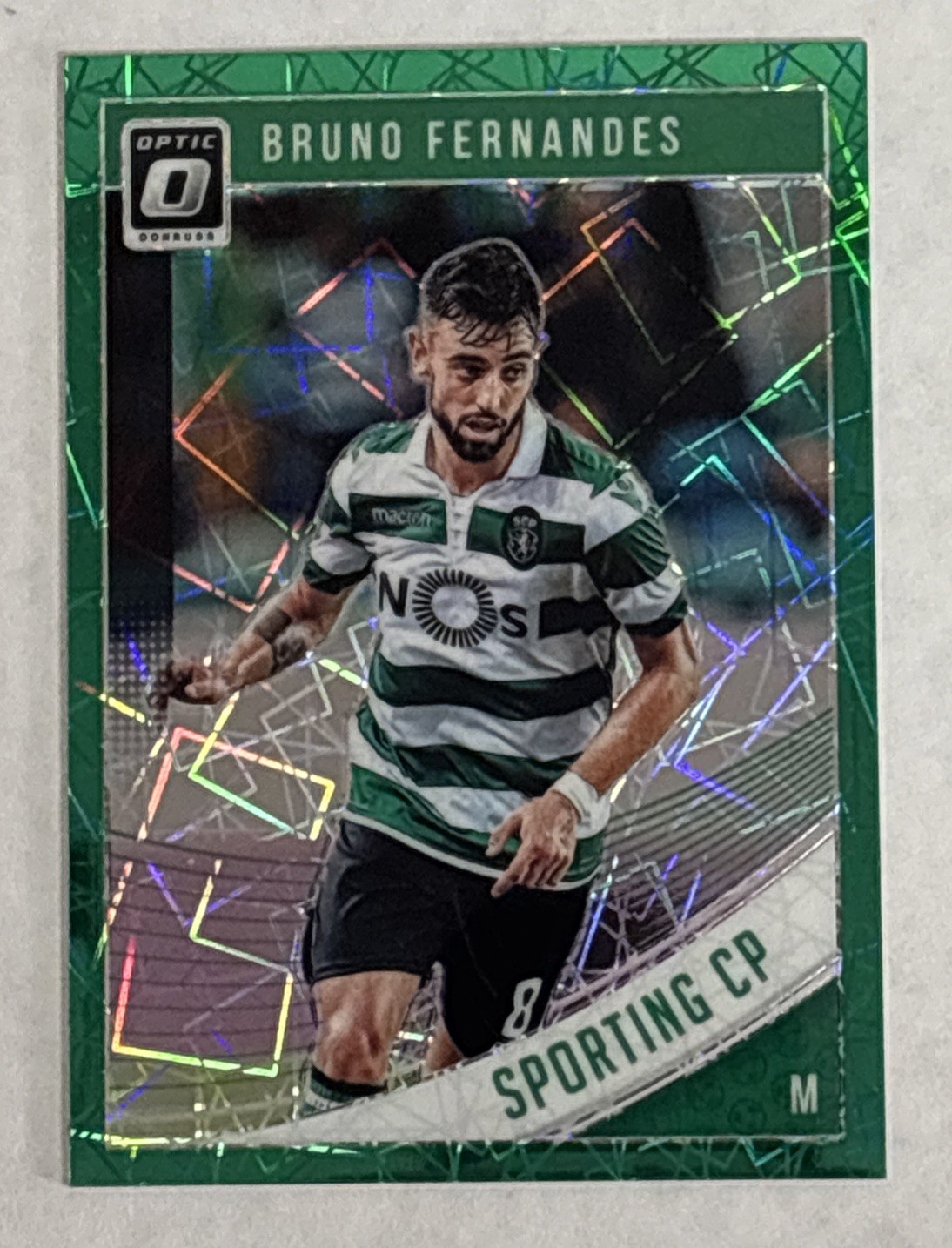 Bruno Fernandes 2018-19 Panini Donruss Optic Green Velocity /200 #59