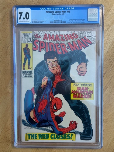 The Amazing Spider-Man #73 CGC 7.0 Off-White to White Pages (Marvel 1969)
