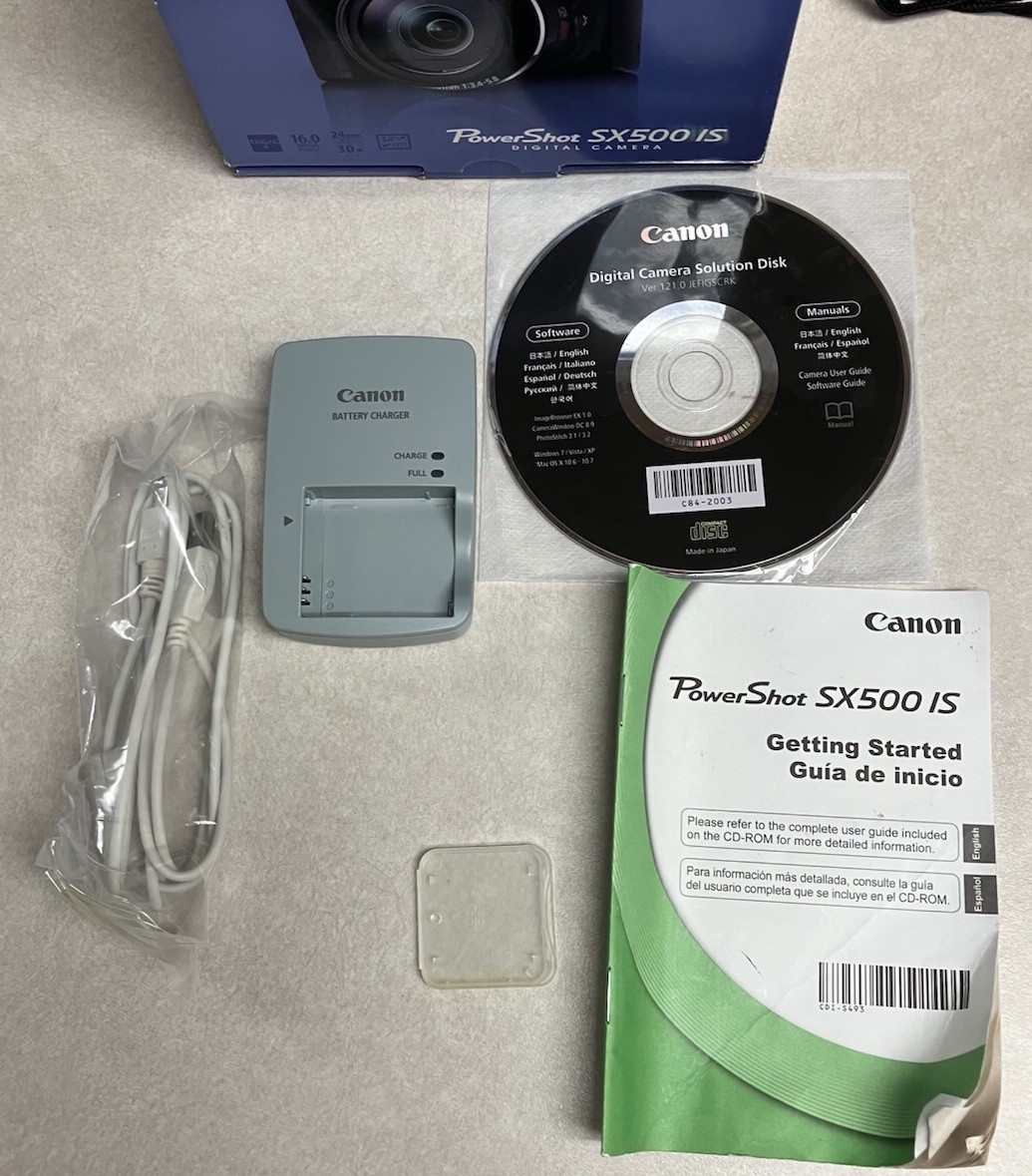 ❗️激安価格❗️デジカメ　Canon Powershot SX500 IS 現状品 PowerShot SXシリーズ キヤノン コンデジ CANON SX500 IS 中古 新品SD